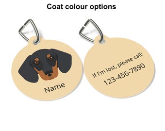 Dachshund (Smoothcoat) ID Tag Personalized