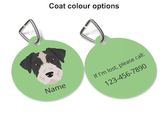 Jack Russell Terrier (wirecoat) ID Tag Personalized