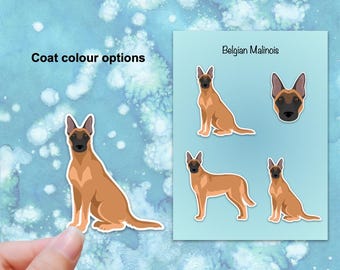 Belgian Malinois Vinyl Sticker Set