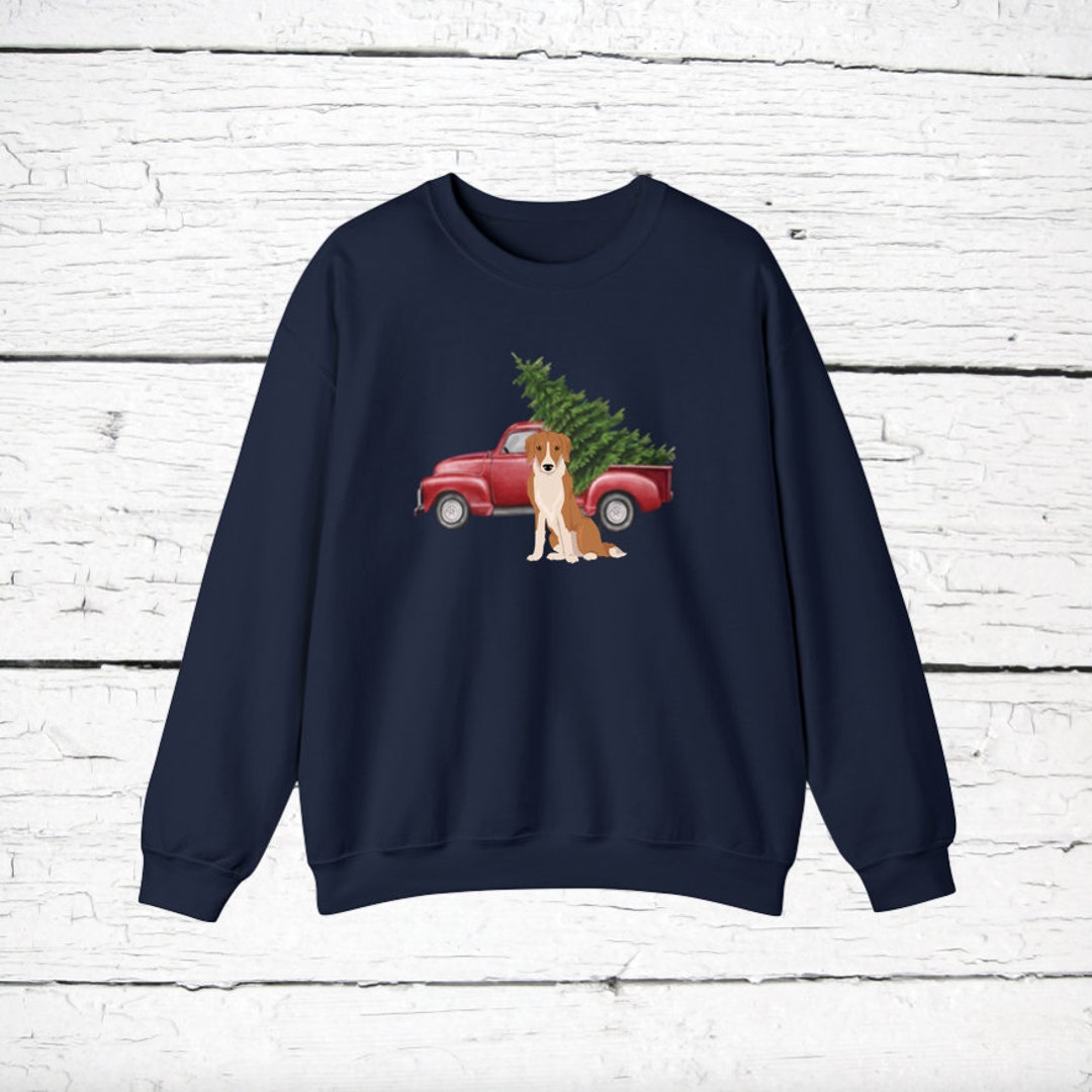 Gollie golden Retriever/collie Mix Red Truck Sweatshirt Etsy UK