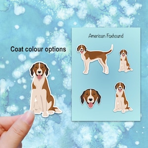 American Foxhound Vinyl Sticker Set