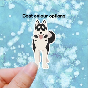 Siberian Husky Vinyl Stickers Set
