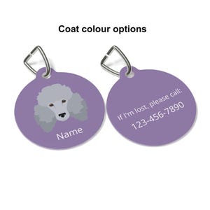 Standard Poodle ID Tag Personalized