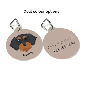 Dachshund (Wirehaired) ID Tag Personalized