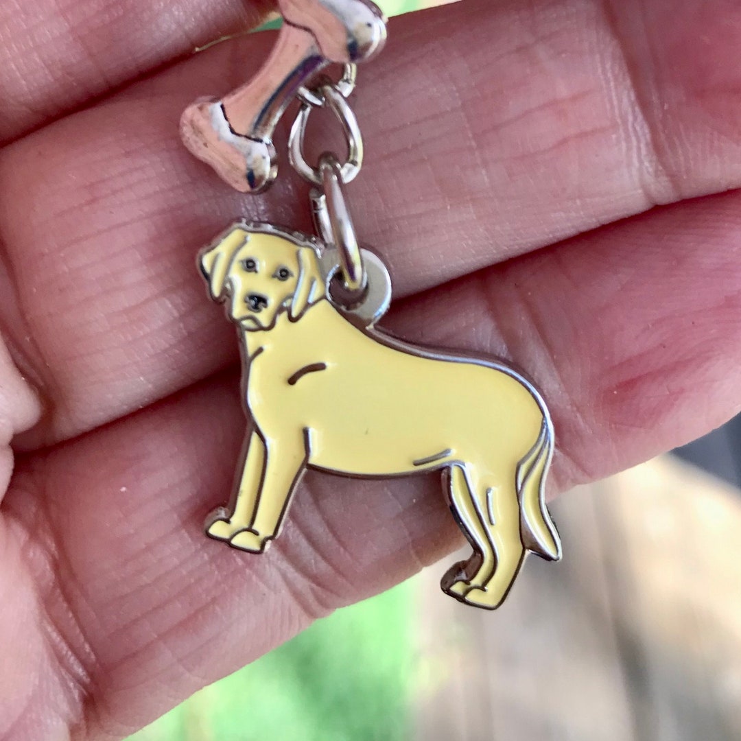Labrador Retriever (yellow) Enamel Charm Keychain - Etsy