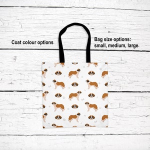 St Bernard pattern tote bag