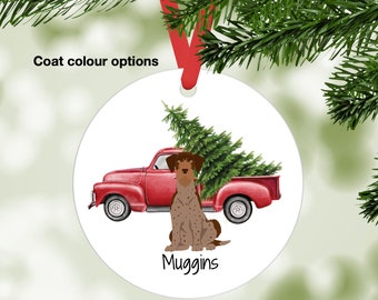 German Wirehaired Pointer ornament personalized