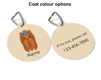 Yorkshire Terrier ID Tag Personalized