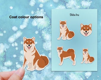 Shiba Inu Vinyl Sticker Set
