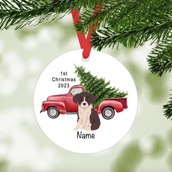 Chipoo puppy (Chihuahua/Poodle mix) ornament personalized