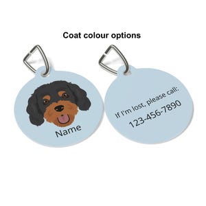 Cavapoo (Cavalier/Poodle mix) ID Tag Personalized