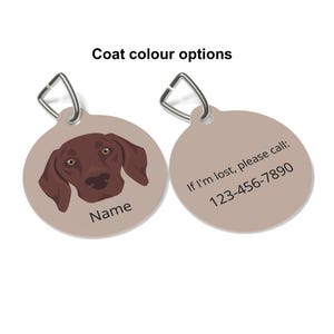 German Shorthaired Pointer ID Tag Personalized