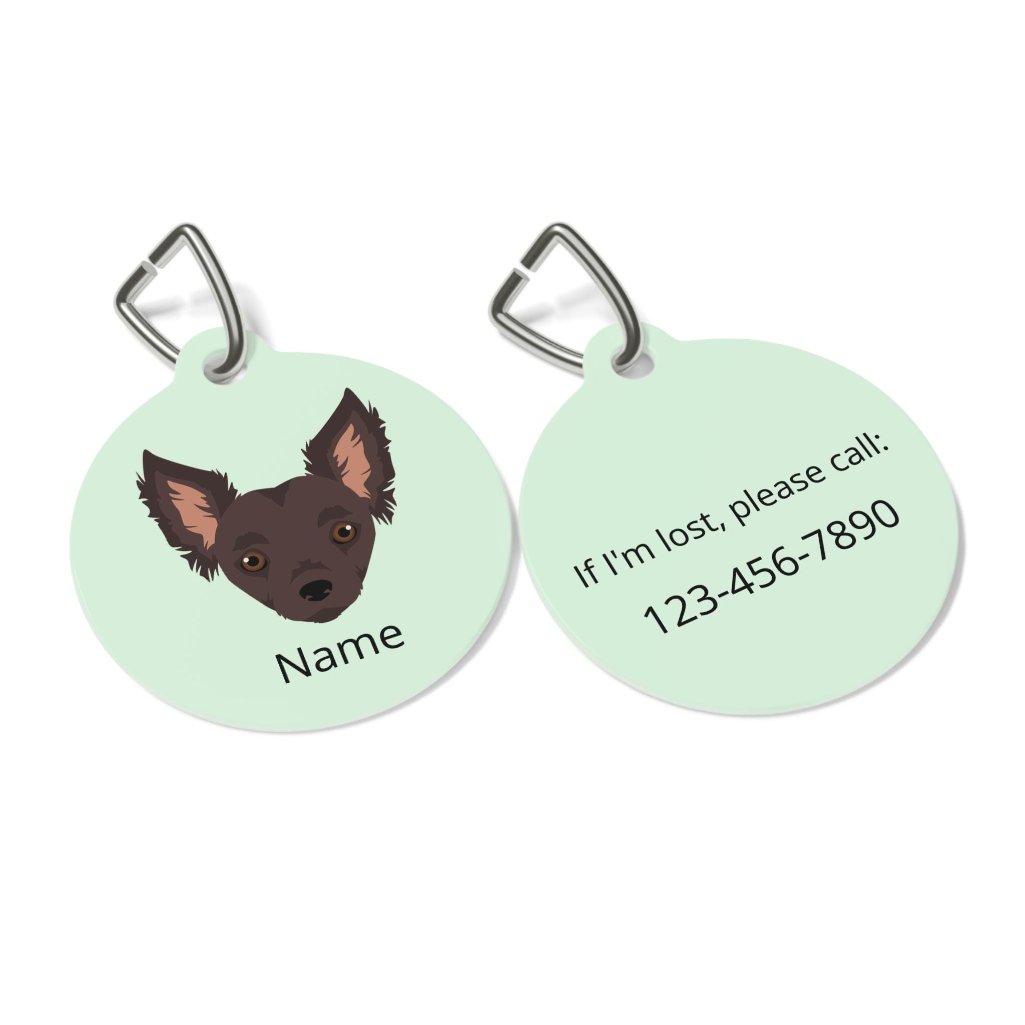 Chipoo (Chihuahua/Poodle mix) ID Tag Personalized