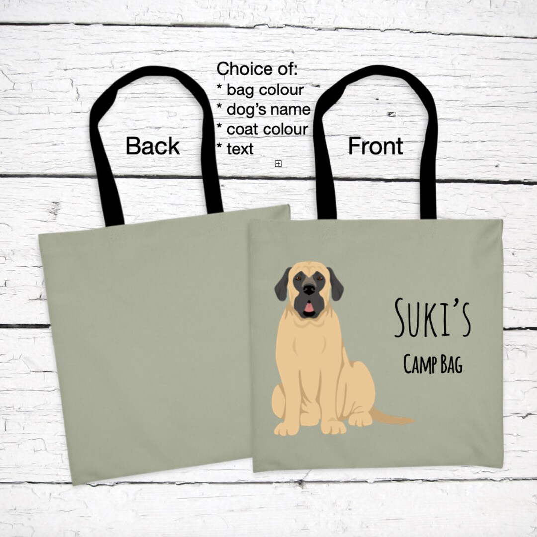 English Mastiff Tote Bag Personalized Etsy