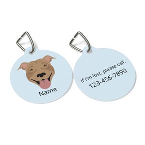 American Pitbull ID Tag Personalized