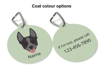 Australian Stumpy Tail Cattle Dog ID Tag Personalized