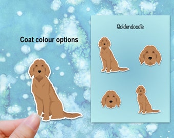 Goldendoodle Vinyl Sticker Set