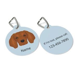 Golden Cavalier (Golden Retriever/Cavalier mix) ID Tag Personalized