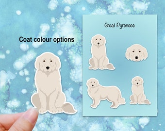 Great Pyrenees Vinyl Sticker Set