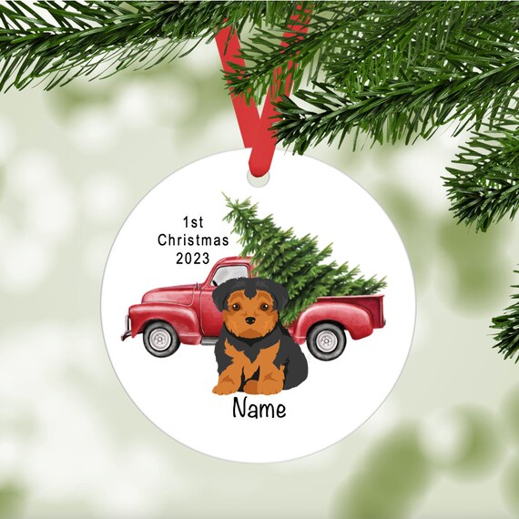 Morkie clearance christmas ornament