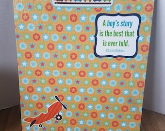 Decorative front & back clipboard (Boy)