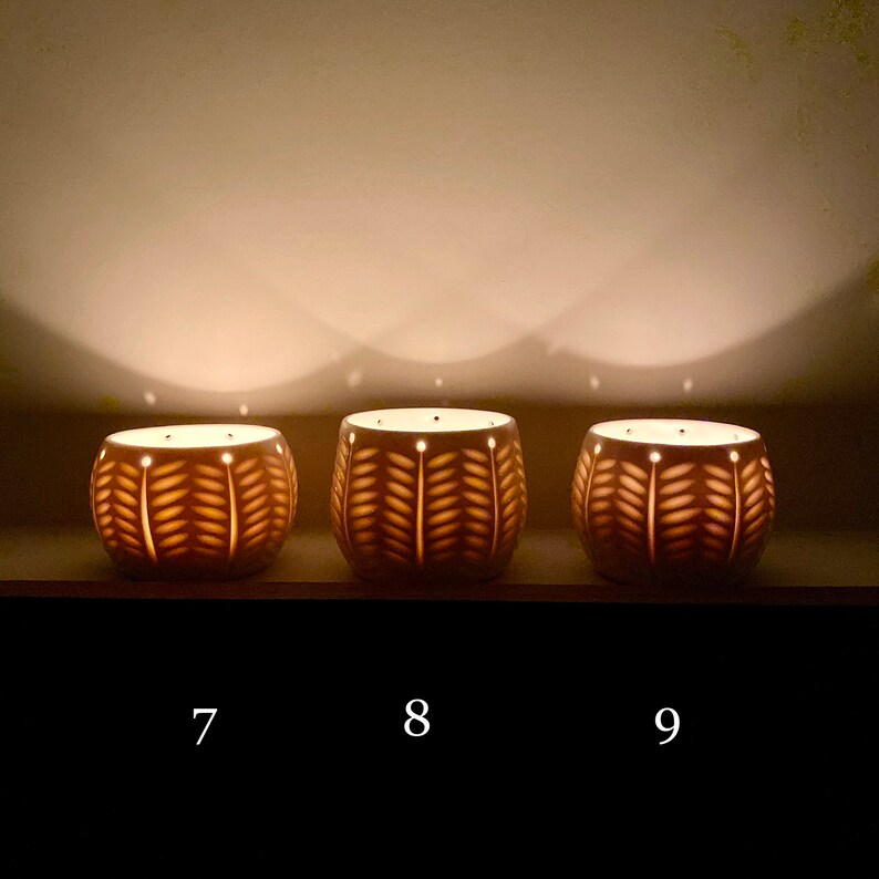 Handmade Porcelain Candle Holder Lantern Floral Design Etsy