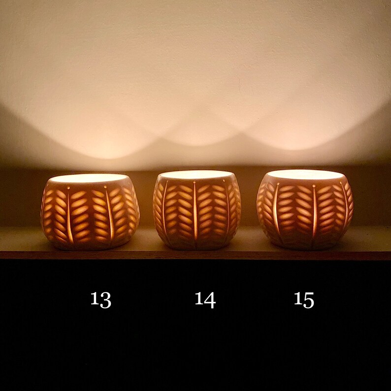 Handmade Porcelain Candle Holder Lantern Floral Design Etsy