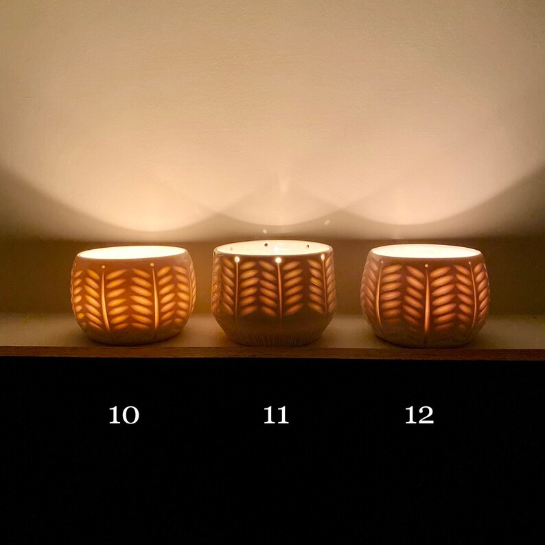 Handmade Porcelain Candle Holder Lantern Floral Design Etsy