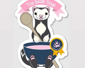 Butter & Sugar Ferret Toe Bean Soup Stickers