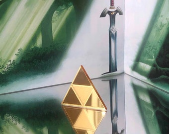 Triforce Gold Mirror Pin