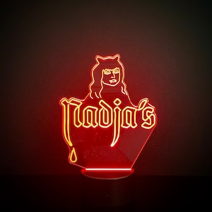 Nadja’s Vampire Nightclub Neon Sign What We Do In The Shadows Color-Changing LED Lamp with Wireless Remote