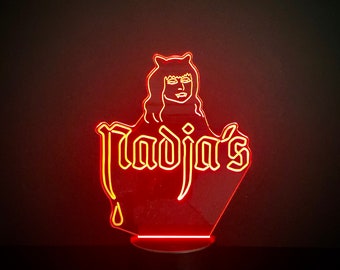 Nadja’s Vampire Nightclub Neon Sign What We Do In The Shadows Color-Changing LED Lamp with Wireless Remote