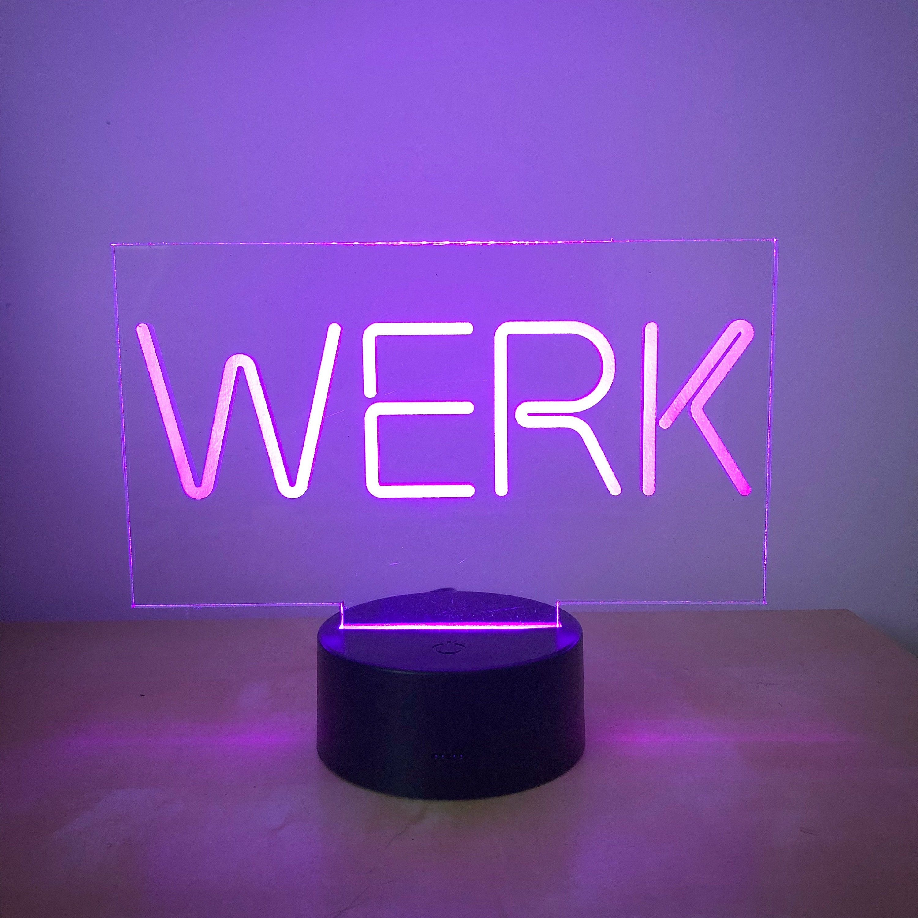 Werk cheap neon light