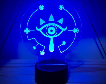 Legend of Zelda Crest of The Sheikah Eye Color-Changing LED Lamp