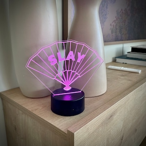 Drag Race LGBTQ Pride Fan Color-changing LED Lamp with Wireless Remote