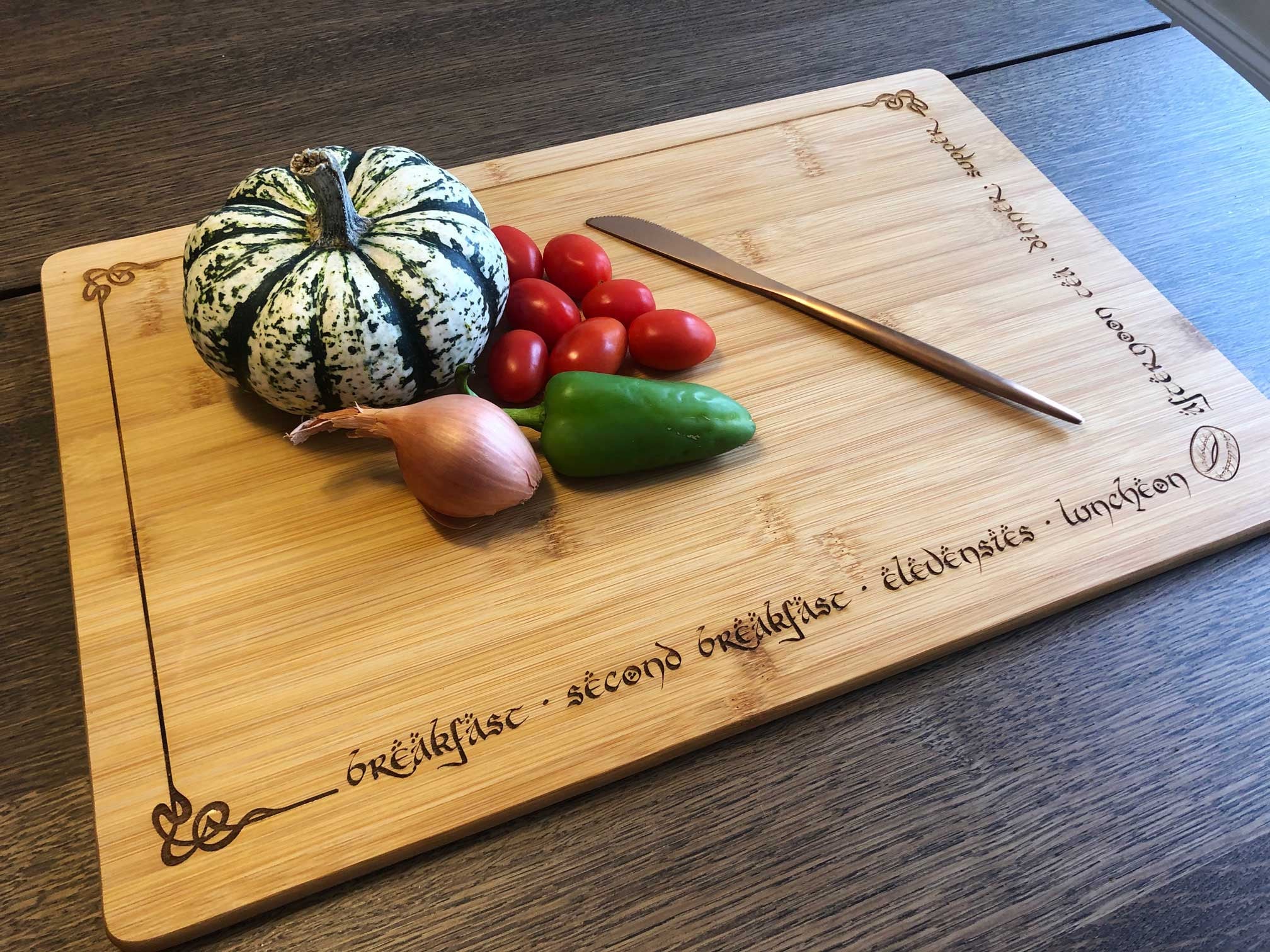 Lord of the Rings Engraved Wooden Chopping Board Potatoes Taters Cheese  Board Serving Board Birthday Christmas -  Sweden