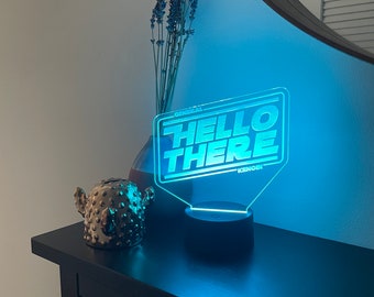 Star Wars Obi-Wan Hello There Jedi Color-Changing LED Lamp with Remote