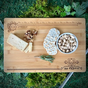 Monster Hunter So Tasty BBQ Spit HUD Heads-Up Display Tagliere in bambù