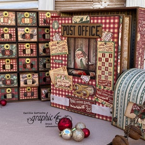 Cartas para o Papai Noel | Gráfico 45. Tutorial do Mini Álbum de Natal em PDF com vídeos de Scrapbooking Cecilia