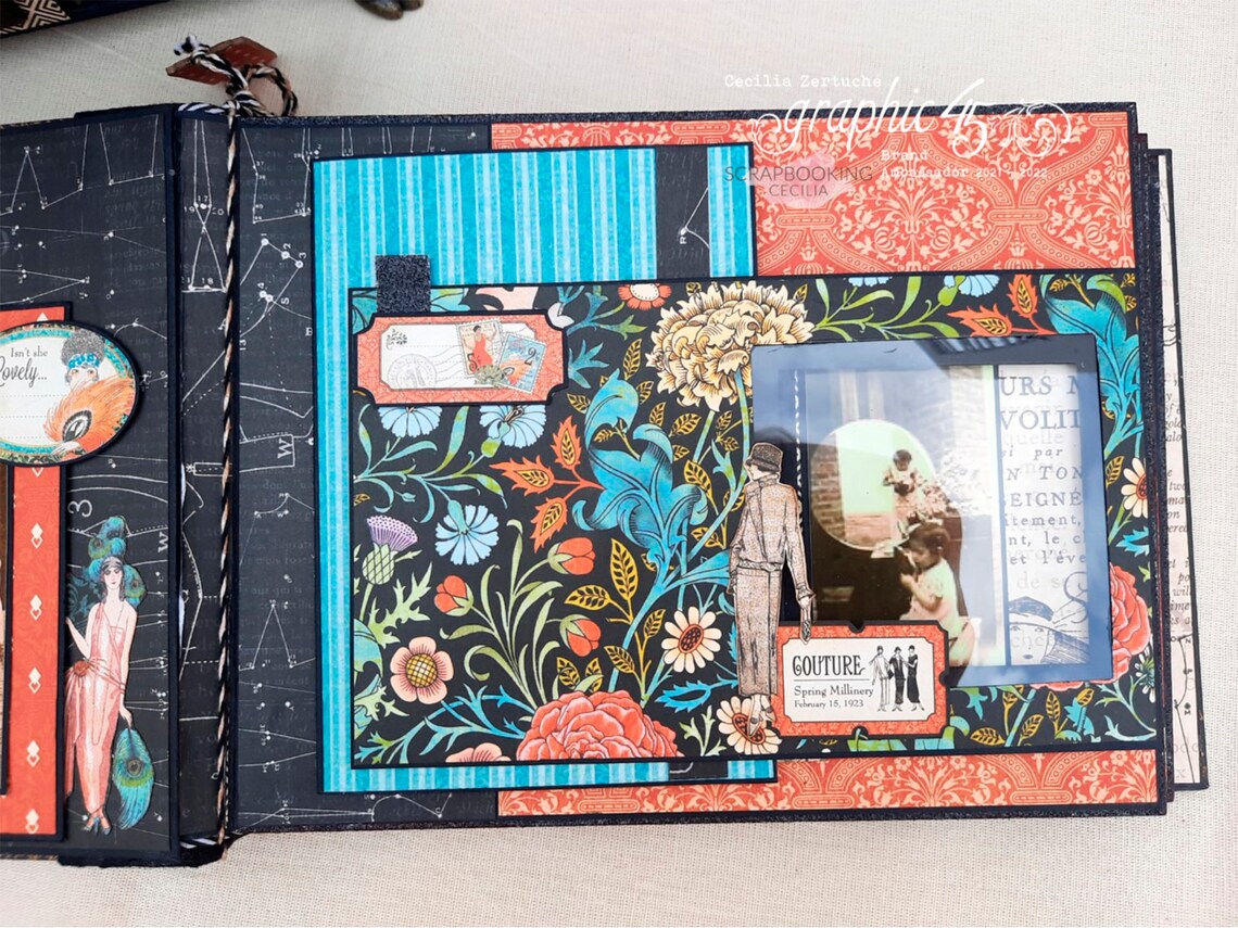 Mini Album Tutorial Pdf Mini-album and Shop Tutorial, Graphic 45 Couture Shop and Album ...