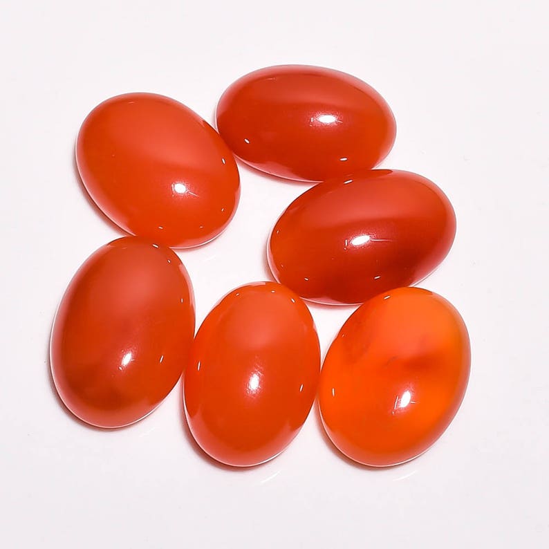 Top Quality Gemstone-Carnelian Jewelry-99.65Cts-20X14X10MM-MI-1432 6 Pcs Awesome Natural Carnelian-Carnelian cabochon-Loose Gemstone
