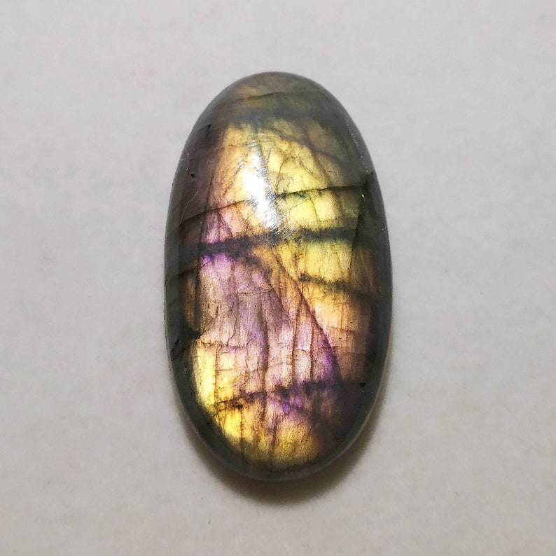 Natural Purple Labradorite Cabochon-Multi Purple Labradorite-AAA Labradorite Oval Loose Gemstone-Jewelry Use 54.00 Cts-39x21x7 MM-AN-1321