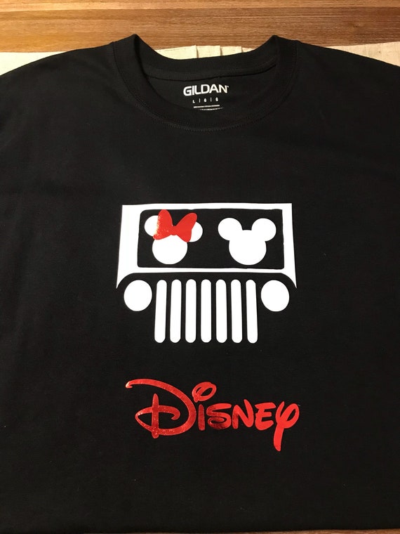Jeep Life Mickey \u0026 Minnie T-shirt SMLXL 