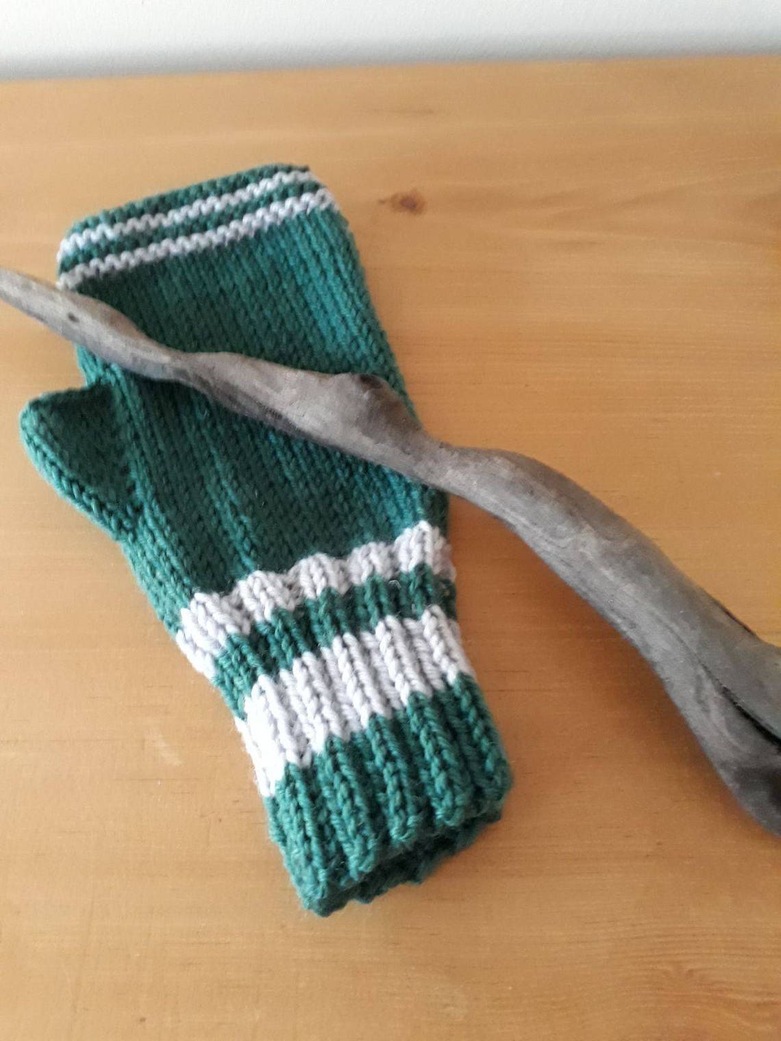 Harry Potter Inspired Fingerless Gloves Hogwarts House Etsy