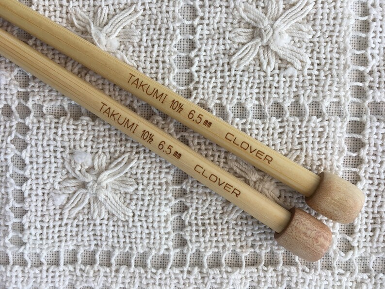 Clover Takumi Premium Bamboo Knitting Needles Size 10.5 Etsy