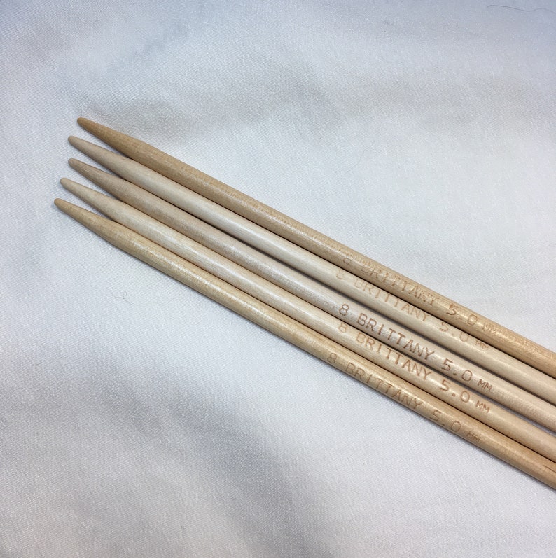 Brittany Knitting Needles DP Double Pointed Size 8 5mm Etsy