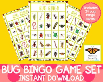 Bug Bingo Game Set, Sprig Bingo (Digital Download)