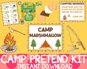 Camp Pretend Kit, Camping Dramatic Play