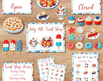4th of July Sweet Shop Pretend Kit