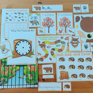 Forest Friends Learning Pack, Woodland Unit Study, Forest Unit Study